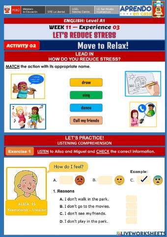 Week 11 - A1 - Experience 3 - Activity 2. Move to reax.