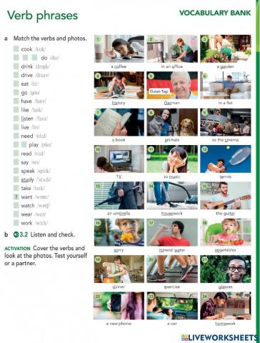 Vocbulary: Verb Phrases