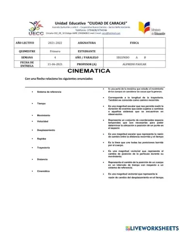 Cinematica - M.R.U.