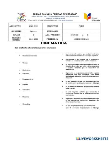 Cinematica - M.R.U.
