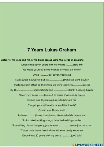 7 Years Lukas Graham