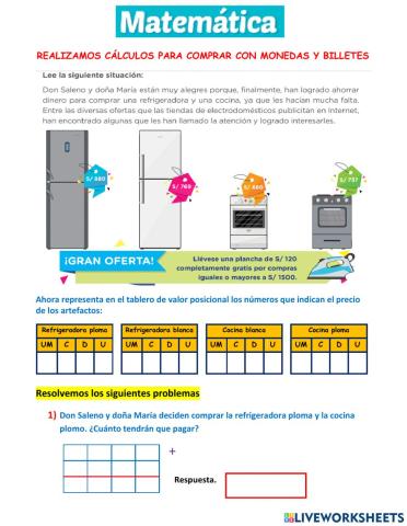 Calculos para comparar