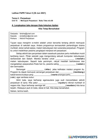 Kitab Tetap Bersahabat