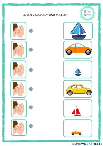 Listen and match big small