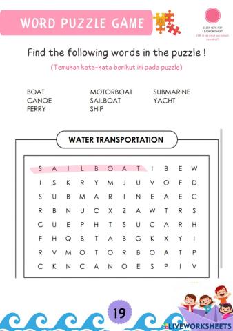 Word puzzle game