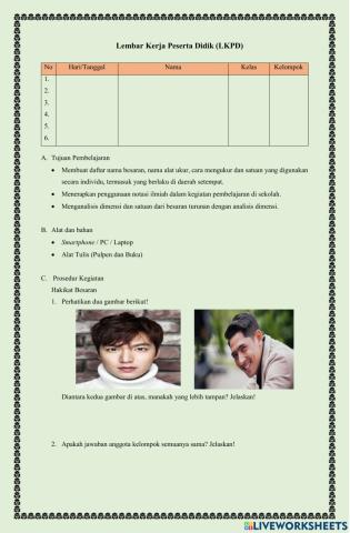 LKPD Besaran, Satuan dan Notasi Ilmiah