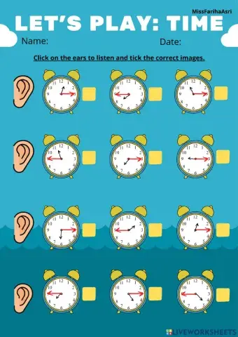 Quarter to time & quarter past time