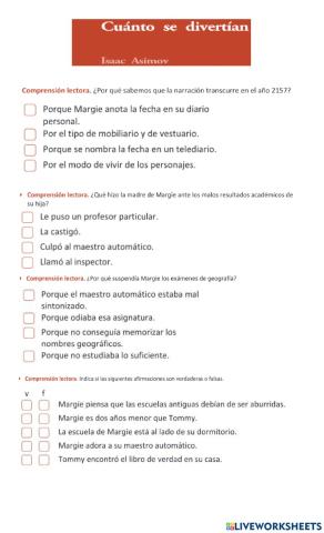 Comprensión lectora