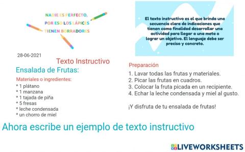 Texto instructivo