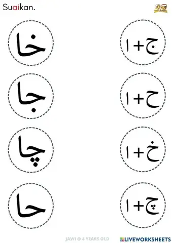 Huruf Jawi Suku Kata Alif