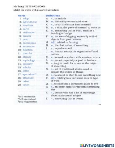 Foundation L1 Reading words