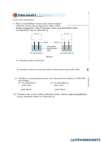 Latihan soalan struktur Bab 6 KSSM T5 Sains