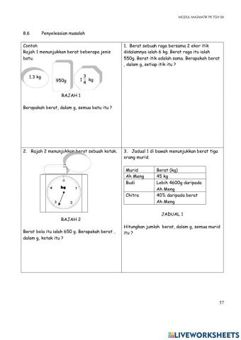 Panjang, jisim dan isipadu cecair