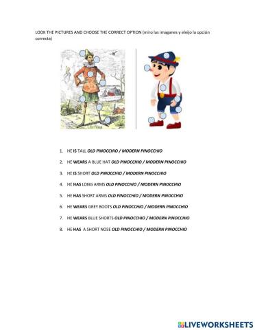 Pinocchio now and then