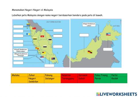 Melabel peta malaysia