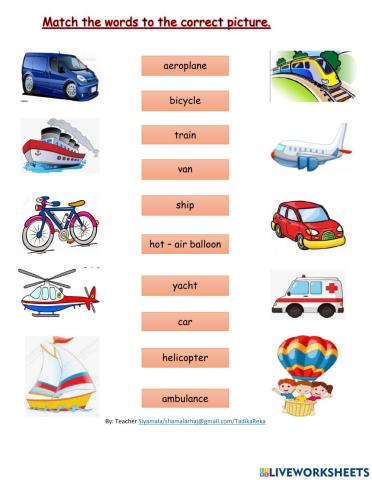 Unit:6 Let's Go (Vehicles)