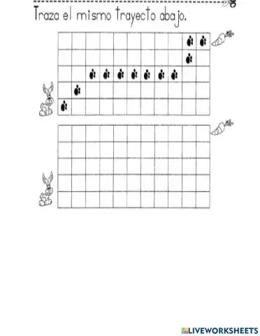 Retículas para seguir un trayecto