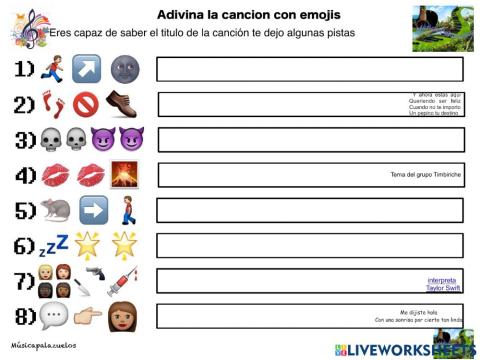 Adivina la canción con emojis