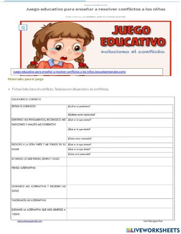 Ficha solución del conflicto