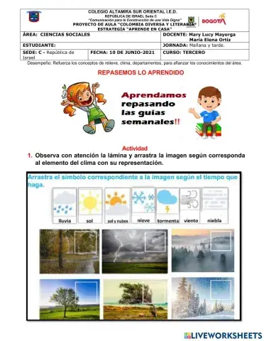 Taller de refuerzo Ciencias Sociales