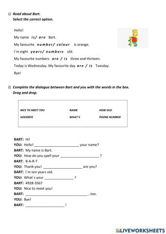 Read about Bart Simpson