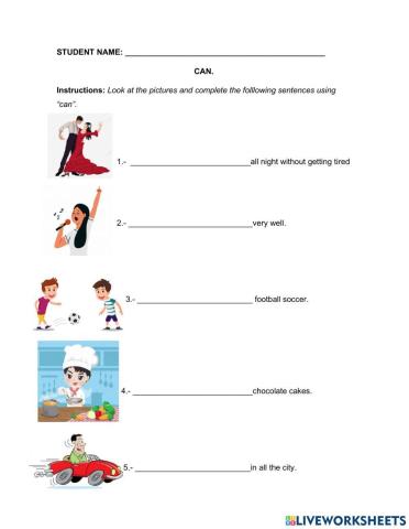 Can. Affirmative sentences
