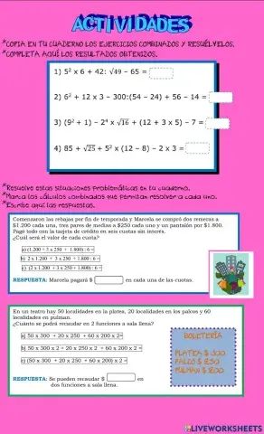 Cálculos combinados