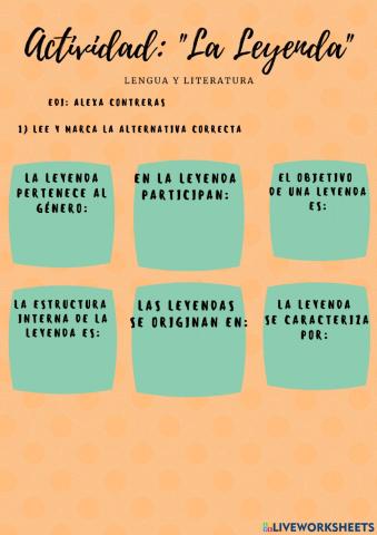 Características de la Leyenda