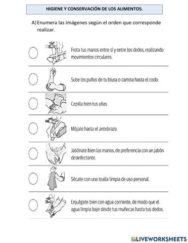 Higiene y conservación de los alimentos