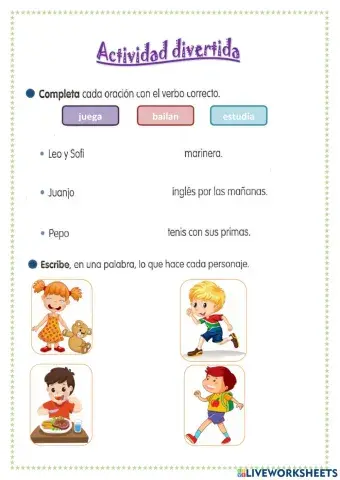 Actividad divertida