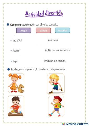 Actividad divertida