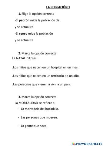 La población 1