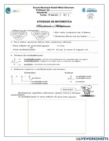 Atividade de matemática