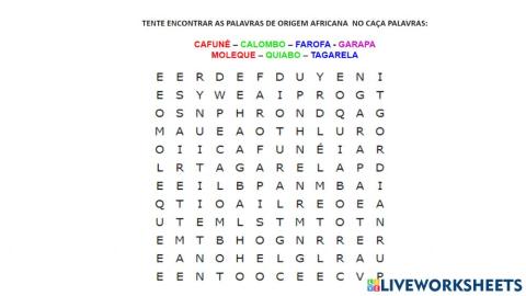 Palavras de origem africana