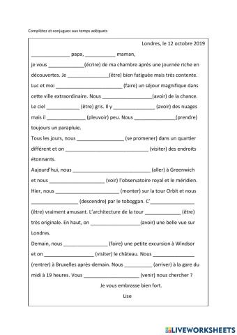 Ecrire une lettre de vacances 3