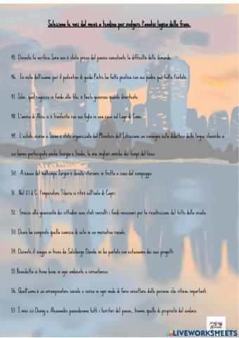 Analisi logica - pagina 6 livello 3