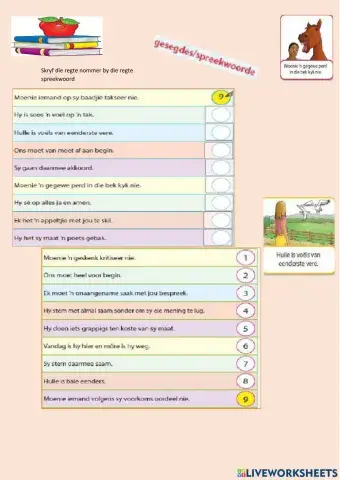 Gesegdes spreekwoorde