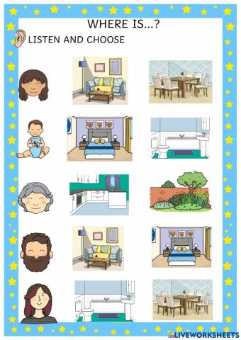 Where is...? Family and house