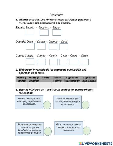 El zapatero y los duendes