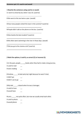 Grammar quiz 3.5
