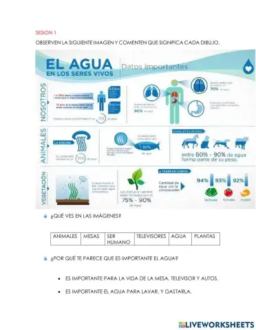 El agua