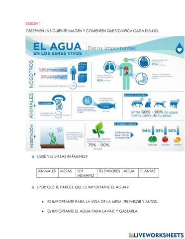 El agua