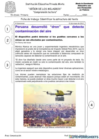 Identificar la estructura del texto