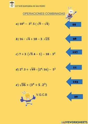 Operaciones combinadas