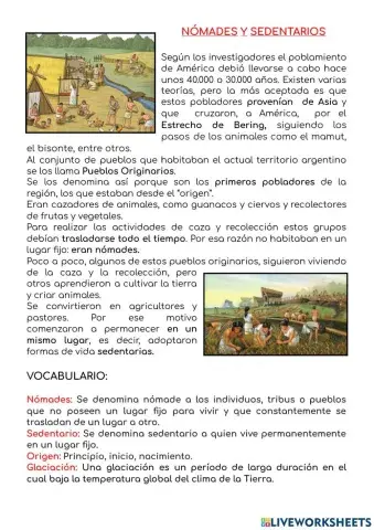 Nómades y sedentarios