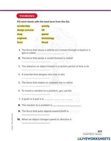 Motion, Ch8 Summary G4