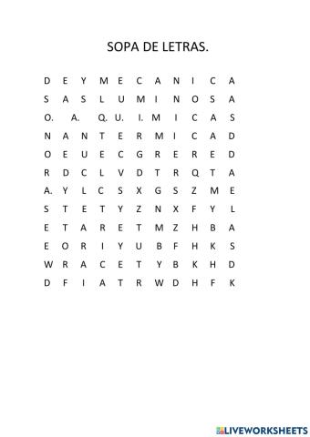 Sopa de letras