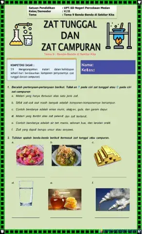 Tema 9 zat tunggal dan campuran