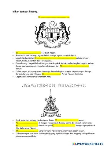 Jata Negara & Jata Negeri Selangor