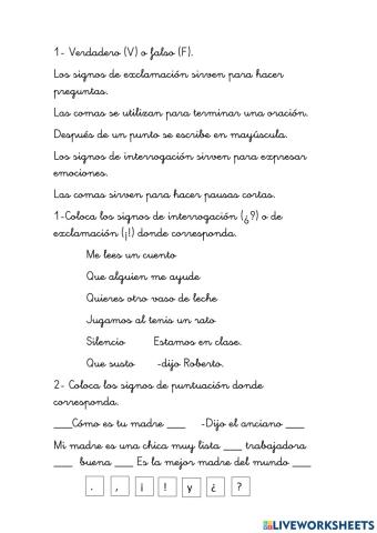 Signos puntuación